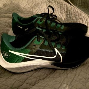 New York Jets Nike Black Zoom Pegasus 38 Running Shoes